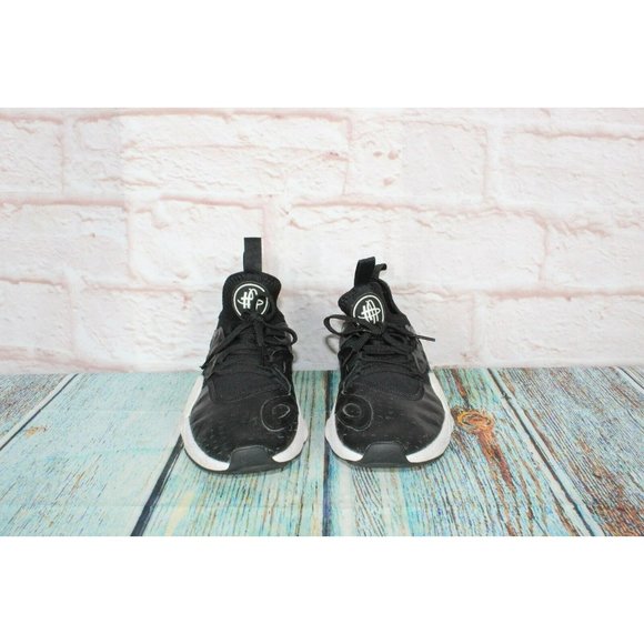 Nike Huarache Edge Txt  Black Leather Lace Up Casual Sneakers Shoes Size 6 - Picture 4 of 8